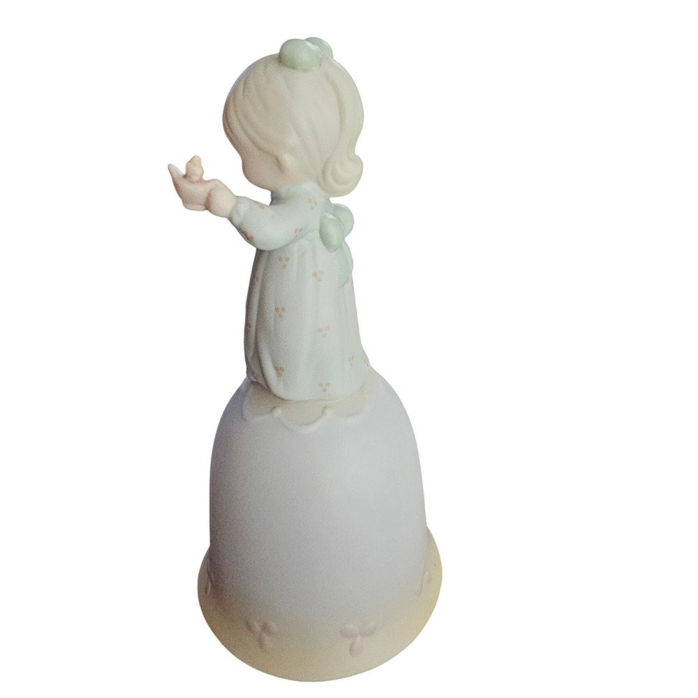 Precious Moments 1990 Once Upon A Holy Night Bell Figurine 523828 Enesco Vintage - Picture 2 of 5